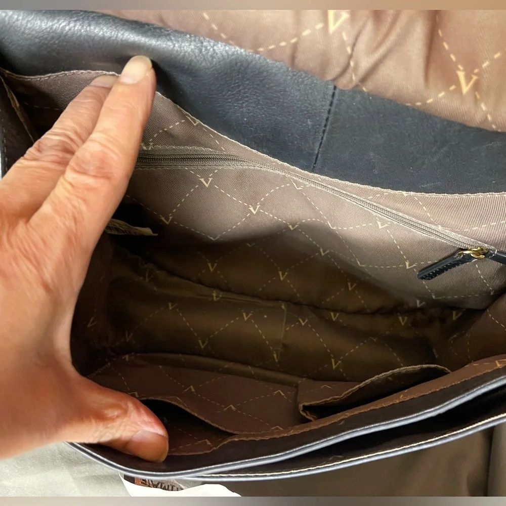 Vince Camuto Elyza Leather Crossbody Saddle Bag